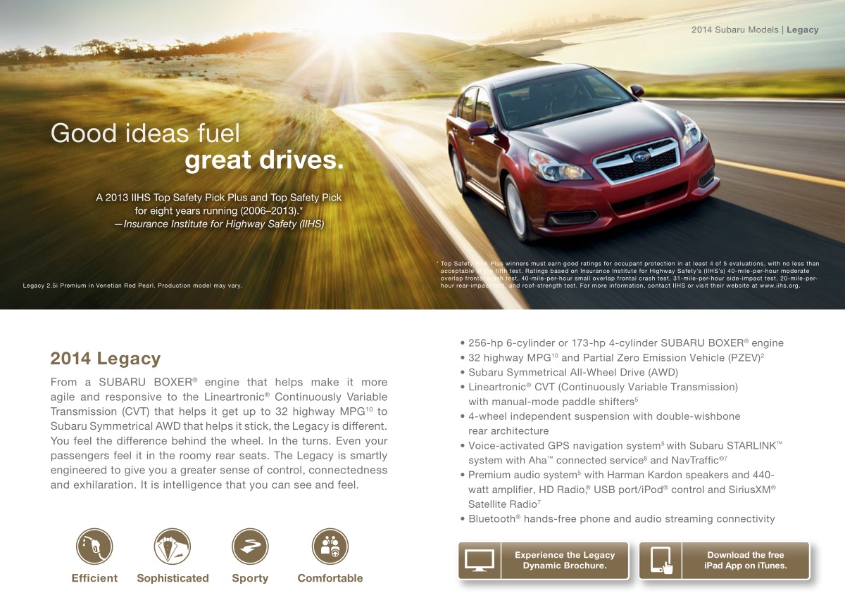 2014 Subaru Brochure Page 14